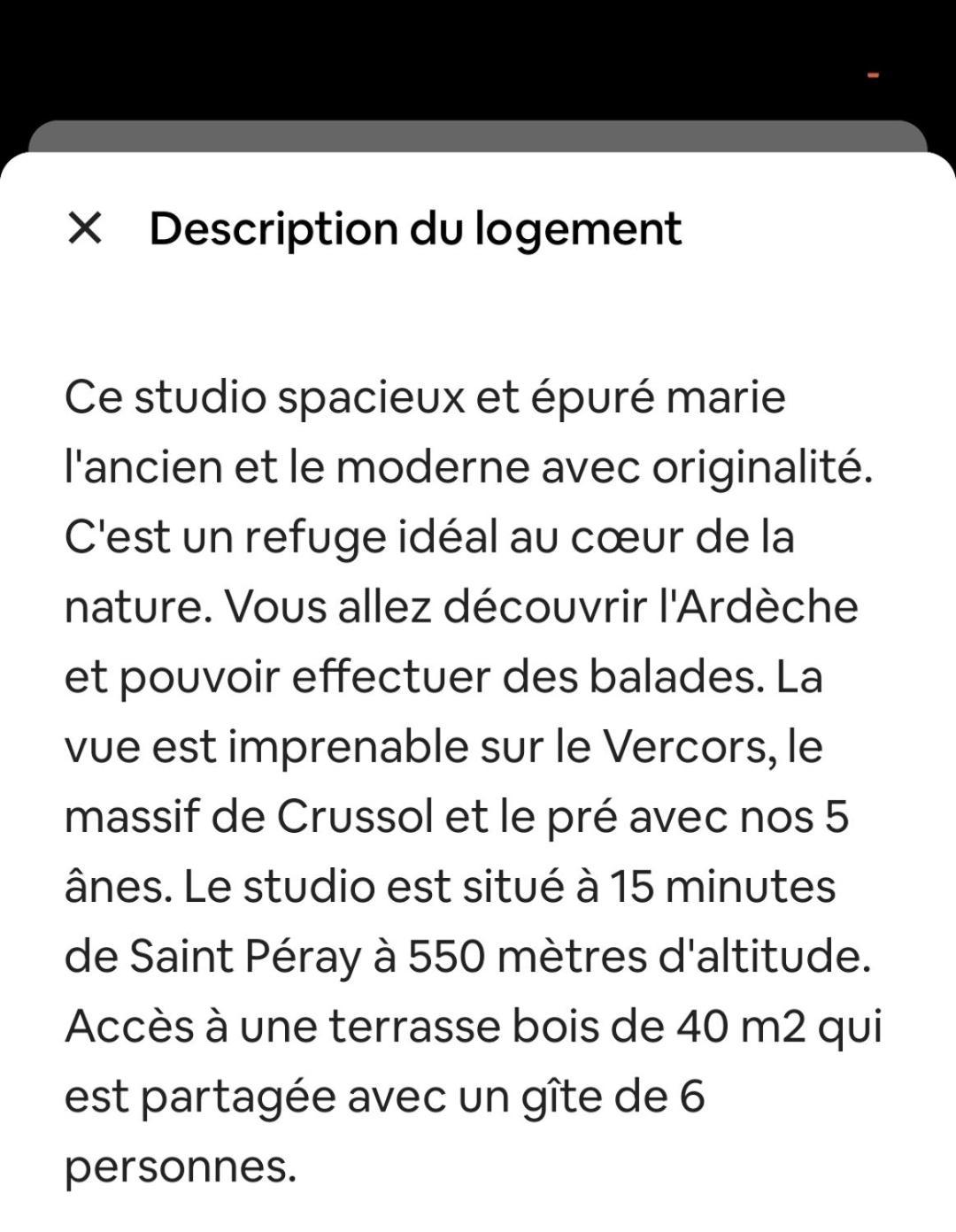 Studio Les Cadichons De La Grange Saint-Péray Exterior foto